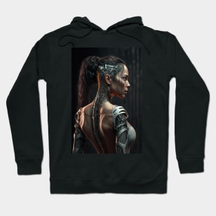 Cyberpunk Augmented Female Hoodie